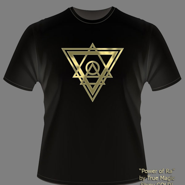 Koszulka damska True Magic „Power of Ra” (złoto i czerń) (Premium!)